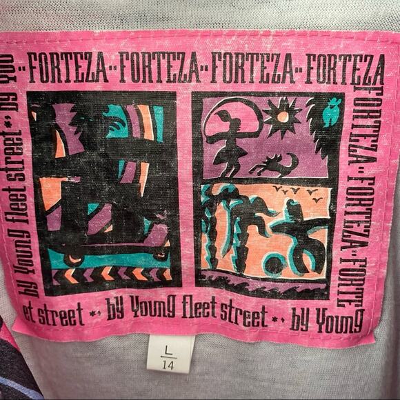 Vintage Y2K Forteza Pink Nylon Jacket Windbreaker size large - Picture 2 of 6
